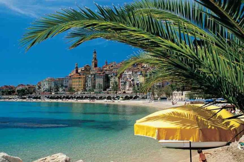 Monaco # Menton - 4 Persons - Hypercenter - Private Parking - Full Renovated - Clim - Fast Wifi - Beach And Sun Buitenkant foto